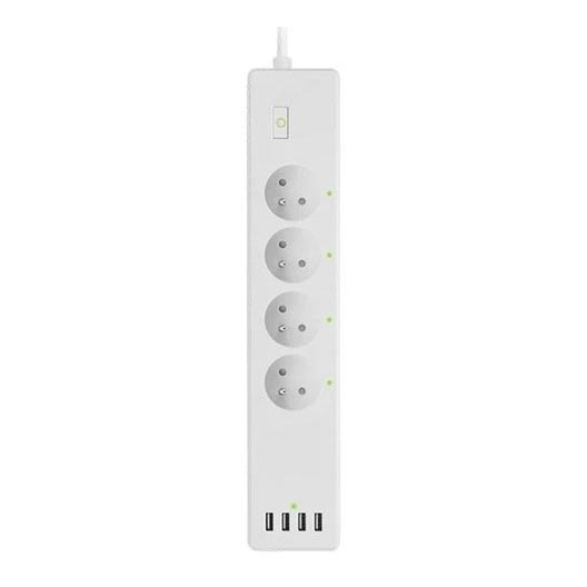 Extensão com interruptor SMART 1,8 m 4Z + 4xUSB Wi-Fi Tuya