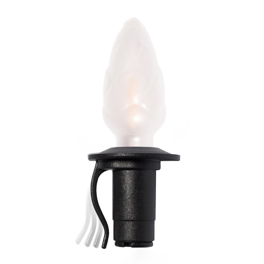 Extensão de guirlanda LED para exterior CONE FILAMENT 20xE10 14m, colorida/branco quente, IP44, Fabricado na República Checa
