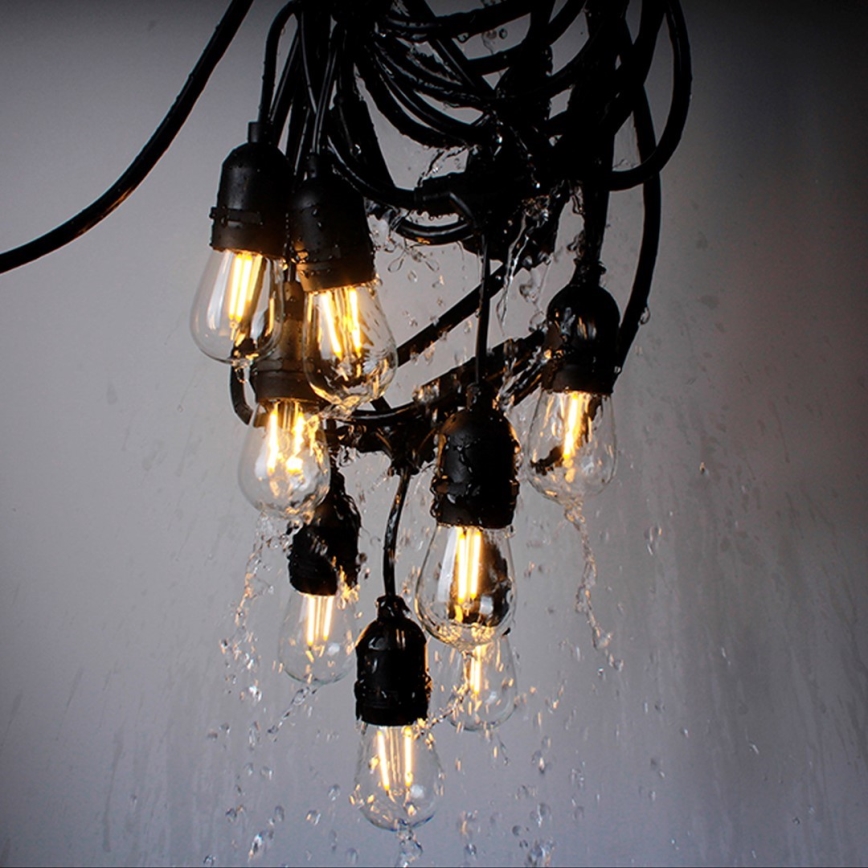 Exterior corrente decorativa GRINALDA 10xE27/15W/230V 10m IP44