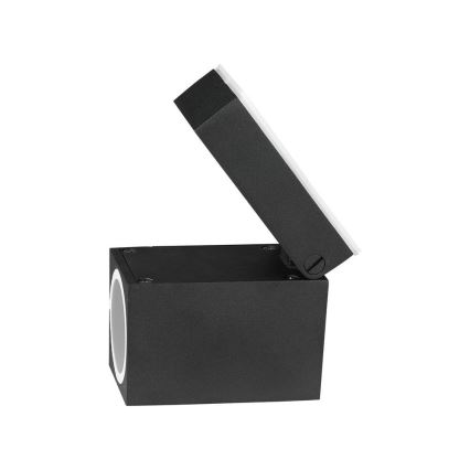 Exterior flexível iluminação de parede 1xGU10/35W/230V IP44 preto