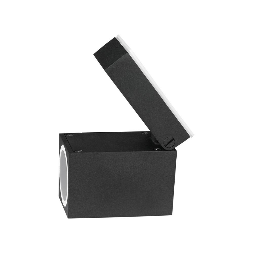 Exterior flexível iluminação de parede 1xGU10/35W/230V IP44 preto