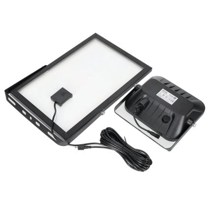 Exterior solar holofote com uma sensor LED/30W/6,4V 4000K IP65 + controlo remoto
