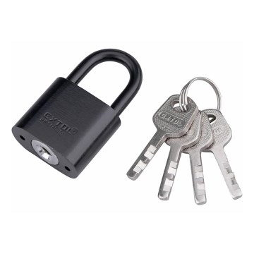 Extol - Cadeado de metal 30 mm preto