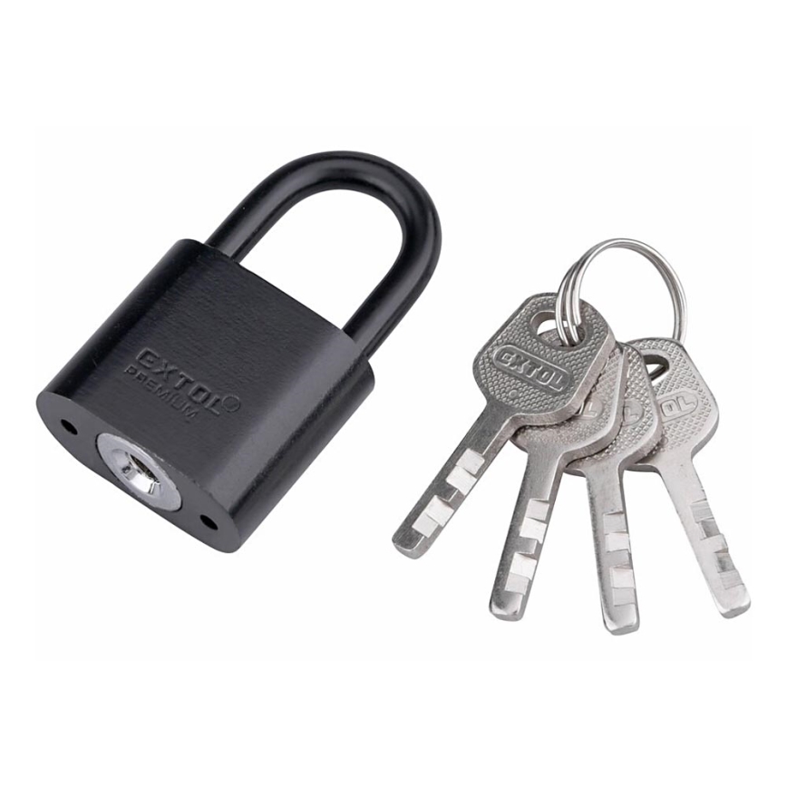 Extol - Cadeado de metal 30 mm preto