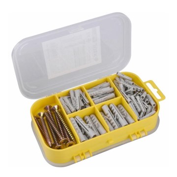 Extol - Conjunto de parafusos com buchas 170 pçs