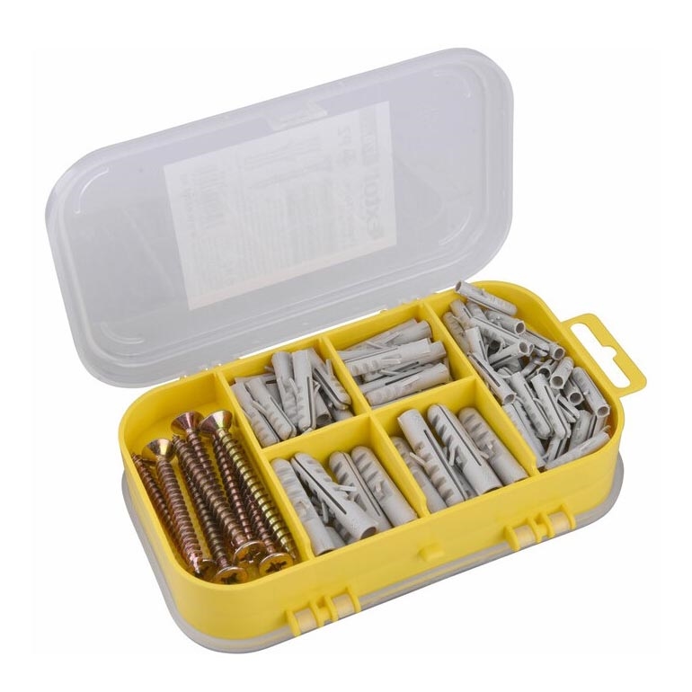Extol - Conjunto de parafusos com buchas 170 pçs