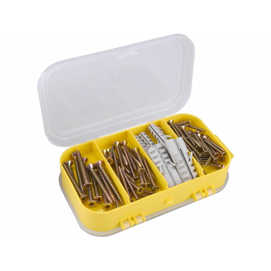 Extol - Conjunto de parafusos com buchas 170 pçs