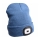 Extol - Gorro com uma lanterna de cabeça e carregador USB 300 mAh azul tamanho UNI