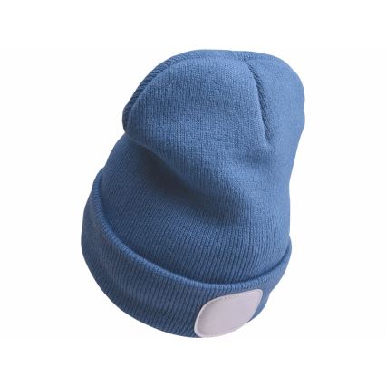 Extol - Gorro com uma lanterna de cabeça e carregador USB 300 mAh azul tamanho UNI