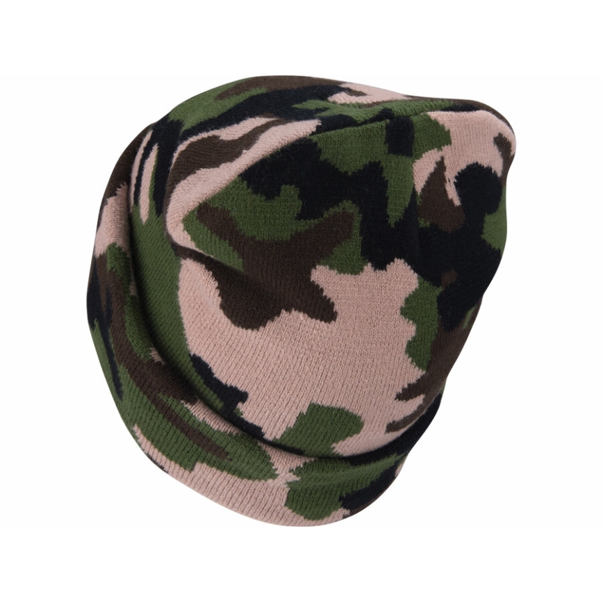 Extol - Gorro com uma lanterna de cabeça e carregador USB 300 mAh camuflado tamanho UNI
