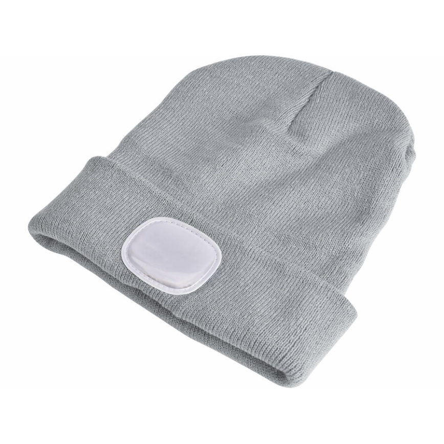 Extol - Gorro com uma lanterna de cabeça e carregador USB 300 mAh cinzento tamanho UNI