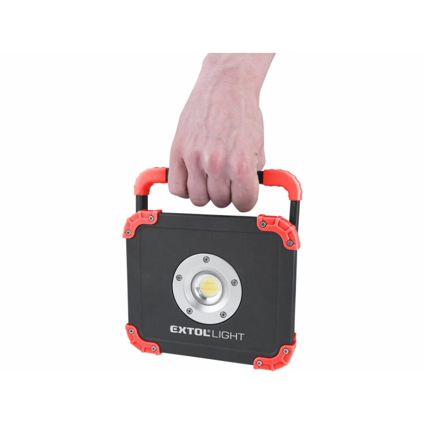 Extol - Holofote recarregável LED LED/20W/6600 mAh/3,7V IP54