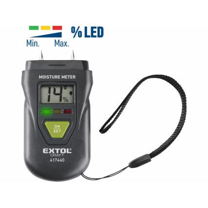 Extol - Humidímetro com ecrã LCD 4xLR44