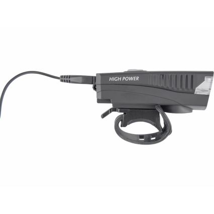 Extol - Lanterna de bicicleta recarregável com uma buzina LED/5W/1200mAh/3,7V IPX4