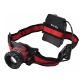 Extol - Lanterna de cabeça LED LED/10W/2400 mAh/3,7V preto/vermelho