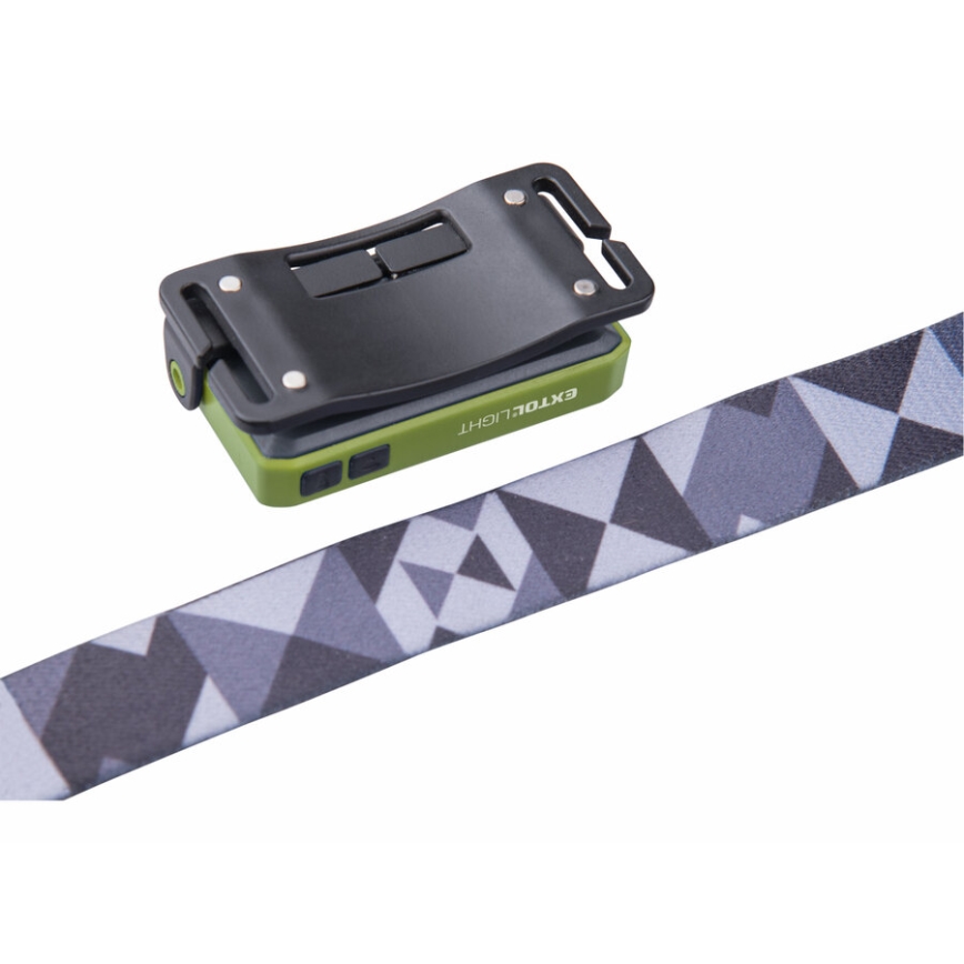 Extol - Lanterna de cabeça LED LED/500 mAh/3.7V IPX4