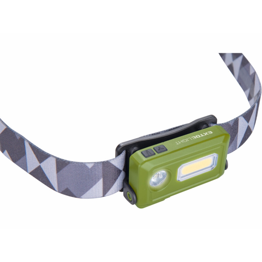 Extol - Lanterna de cabeça LED LED/500 mAh/3.7V IPX4