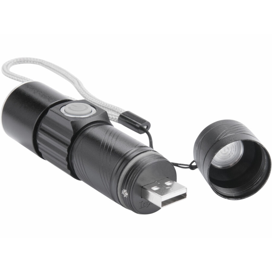 Extol - Lanterna LED LED/3W/450 mAh/3,7V preto