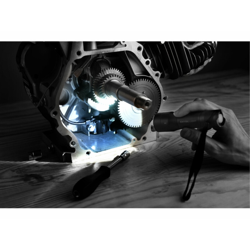Extol - Lanterna LED LED/3xAAA IP54 antracite