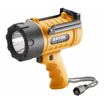 Extol - Lanterna LED LED/5W/4xAA IP67 amarelo/preto