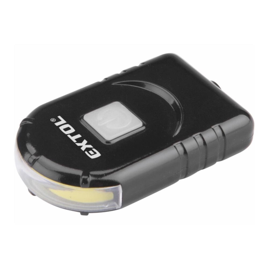 Extol - Lanterna LED para uma tampa com um clip LED/500 mAh