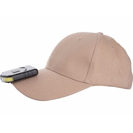 Extol - Lanterna LED para uma tampa com um clip LED/500 mAh