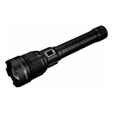 Extol - Lanterna recarregável LED dimmerizável com powerbank LED/60W/10000 mAh 8000 lm IPX4 preta