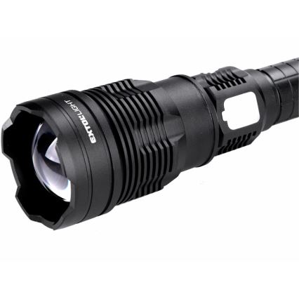 Extol - Lanterna regulável LED com power bank LED/60W/10000 mAh 8000 lm IPX4 preto