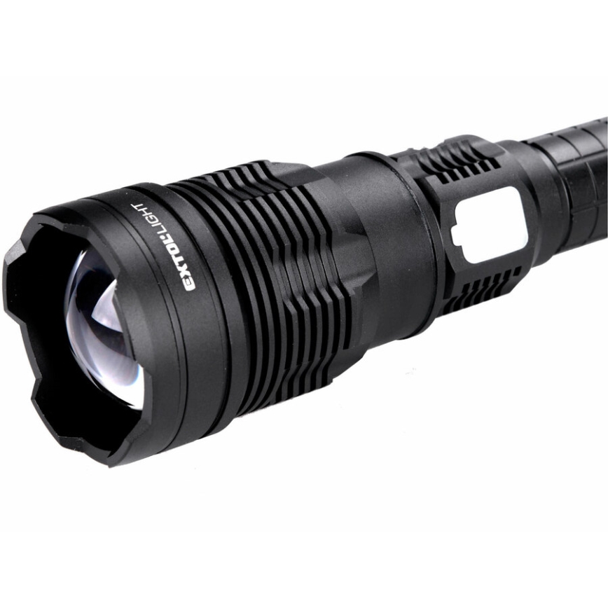 Extol - Lanterna regulável LED com power bank LED/60W/10000 mAh 8000 lm IPX4 preto