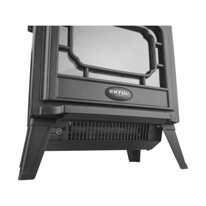 Extol - Lareira elétrica LED com aquecimento LED/1800W/230V 40,6x35,5 cm