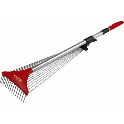 Extol Premium - Ancinho regulável com cabo telescópico 80-158 cm