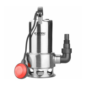 Extol Premium - Bomba submersível de lodo 1100W/230V em aço inoxidável