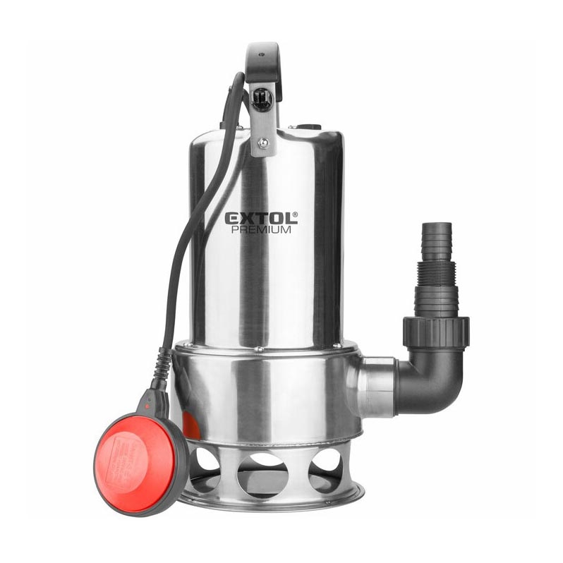 Extol Premium - Bomba submersível de lodo 1100W/230V em aço inoxidável