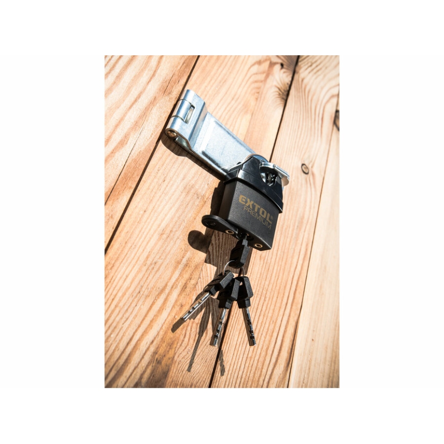 Extol Premium - Cadeado à prova de água 50 mm preto