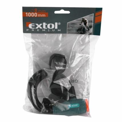 Extol Premium- Cadeado de bicicleta com corrente 8x1000 mm