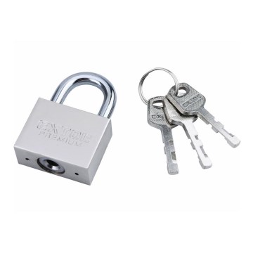 Extol Premium - Cadeado metálico 40 mm prateado