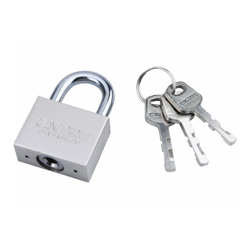 Extol Premium - Cadeado metálico 40 mm prateado