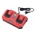 Extol Premium - Carregador de bateria duplo acumulador 2x2,4A 230V