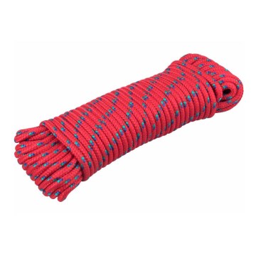 Extol Premium - Corda trançada de polipropileno 6mm x 20m vermelho