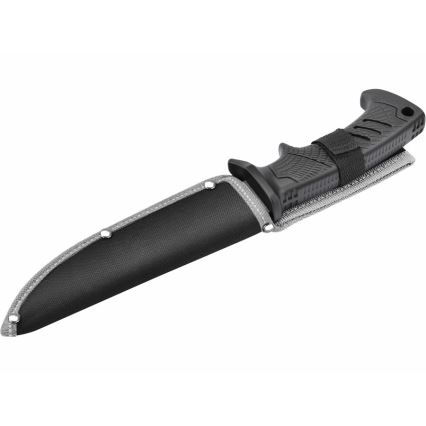 Extol Premium - Faca de caça preto/aço inoxidável 14,5 cm