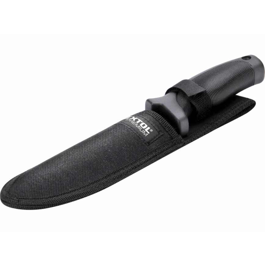 Extol Premium - Faca de caça preto/aço inoxidável 15 cm