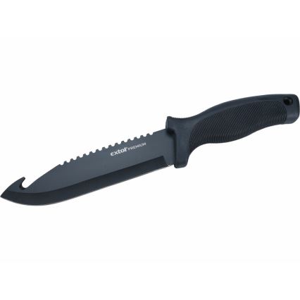 Extol Premium - Faca de caça preto/aço inoxidável 15 cm