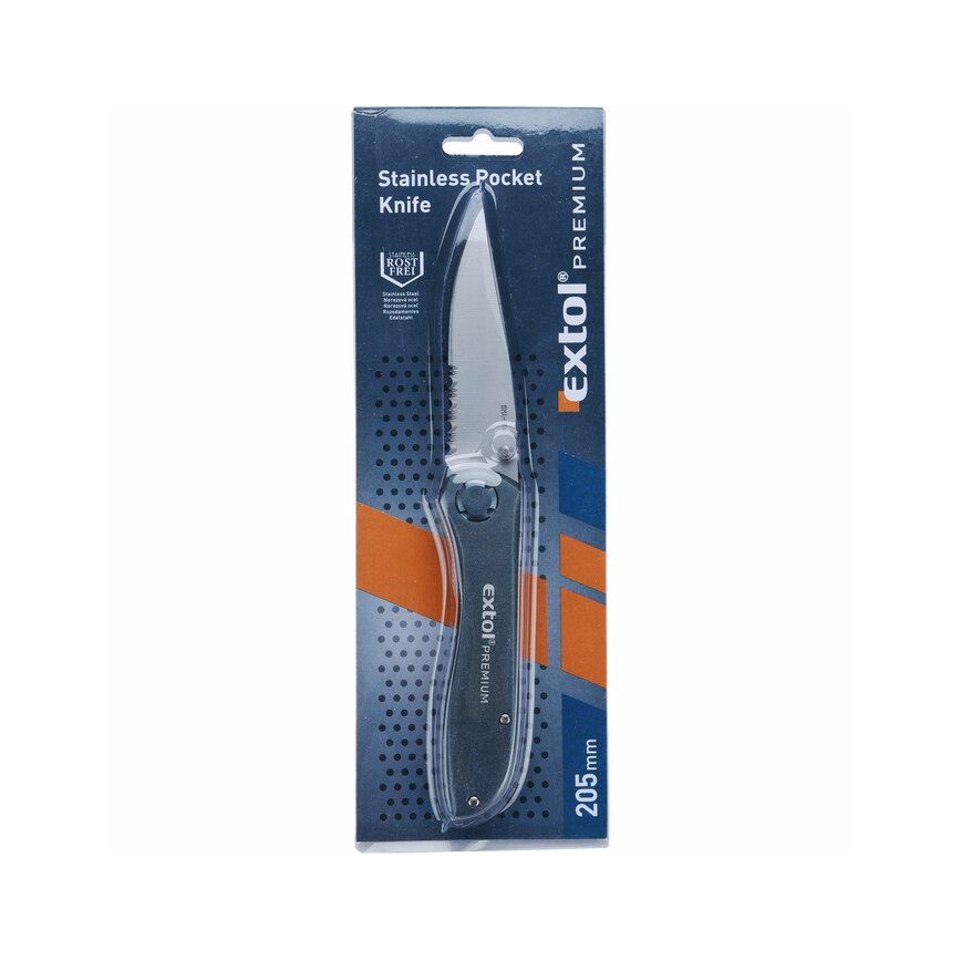 Extol Premium - Faca dobrável 205 mm aço inoxidável