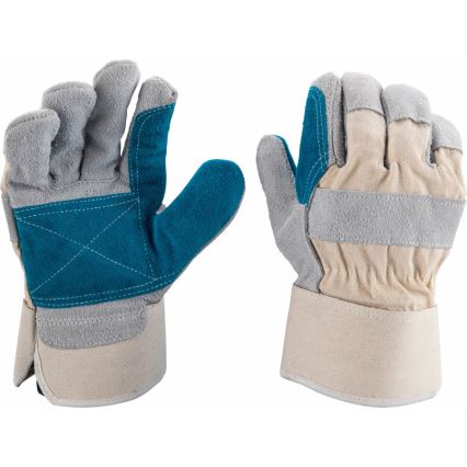 Extol Premium - Luvas de trabalho tamanho 10''-10,5" branco/azul