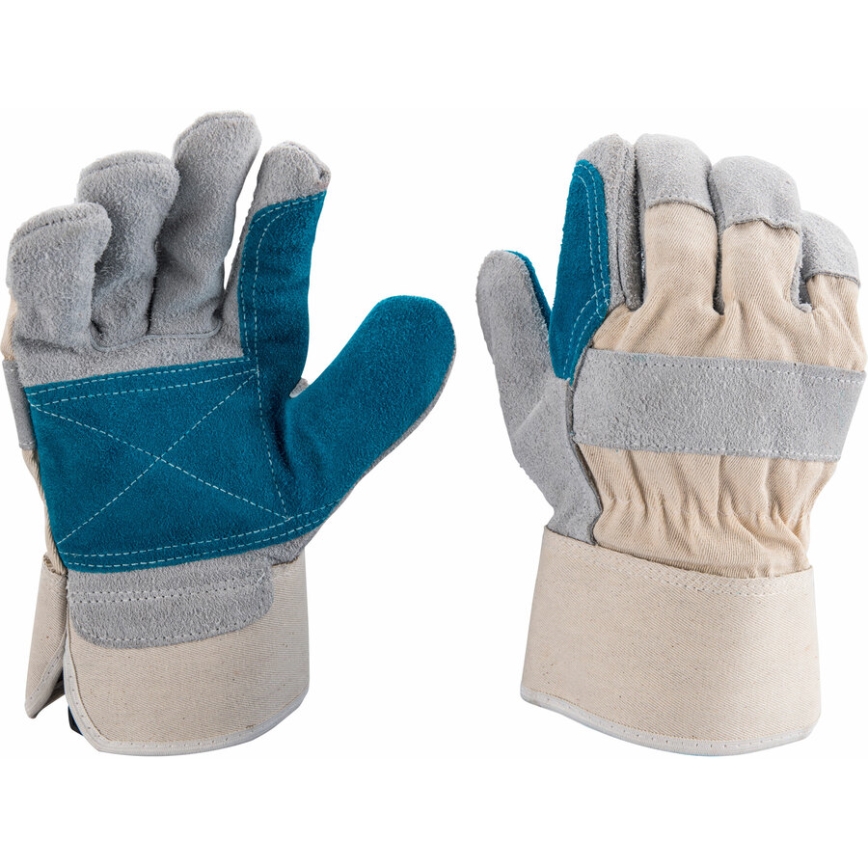 Extol Premium - Luvas de trabalho tamanho 10''-10,5" branco/azul