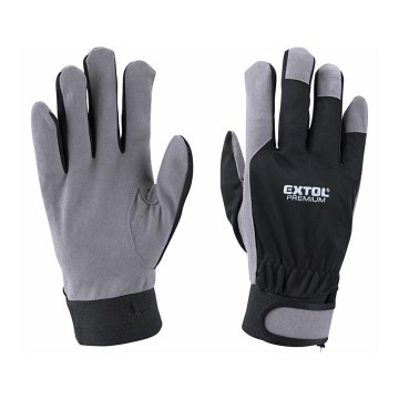 Extol Premium - Luvas de trabalho tamanho 10" cinzento/preto