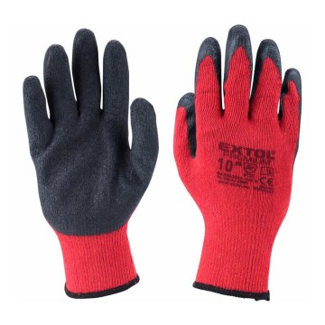 Extol Premium - Luvas de trabalho tamanho 10'' vermelho/cinzento