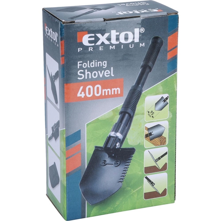 Extol Premium - Pá pequena dobrável com enxada 40 cm
