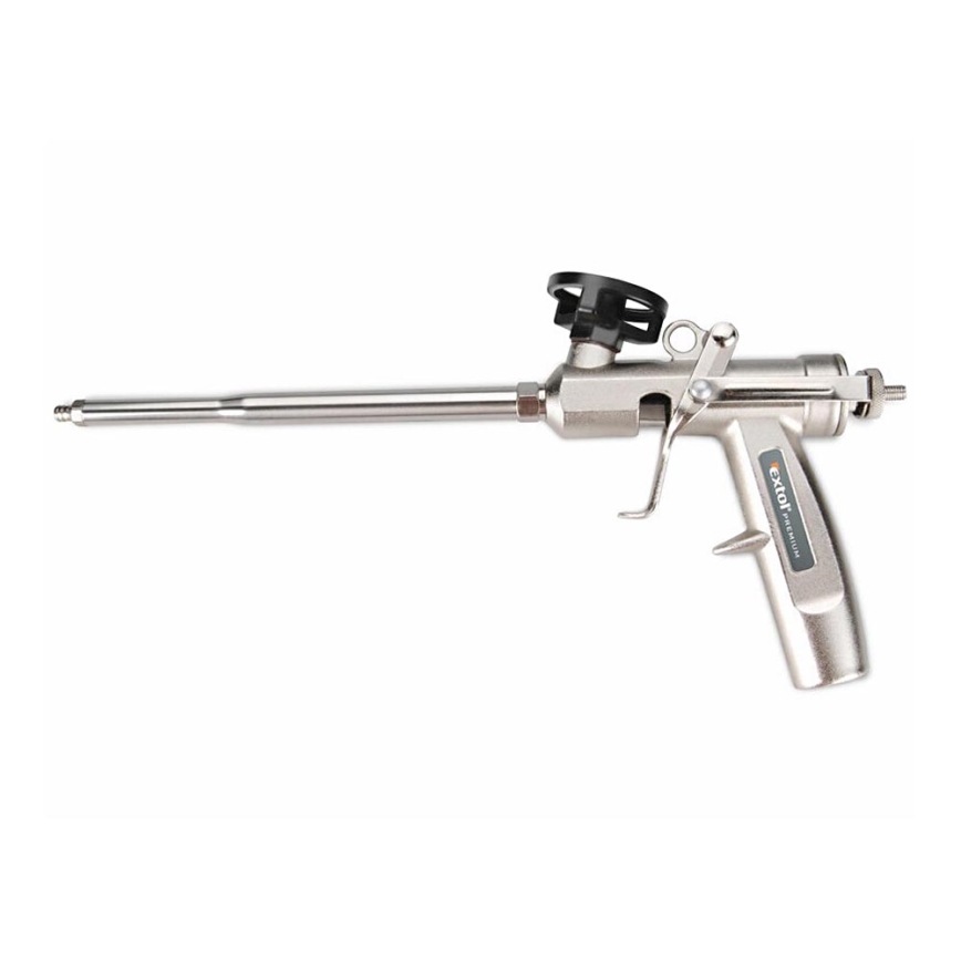Extol Premium - Pistola de espuma PU metálica
