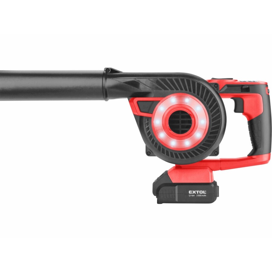Extol Premium - Soprador a bateria 2 em 1 2000 mAh 20V